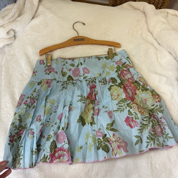 Vintage floral low rise mini 90s y2k skirt - Picture 3 of 7
